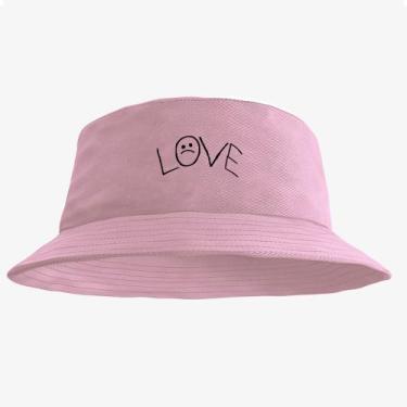Imagem de Boné Chapéu Bucket Hat Estampado Love - MP Moda Masculina, Único, Rosa