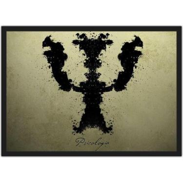 Imagem de Quadro Decorativo Psicologia Símbolo Medicina Decorações Com Moldura -