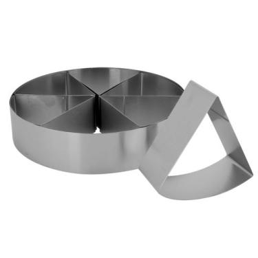 Imagem de Forma Redonda com Marcador Divisor para Fatias Aço Inox - UnyHome