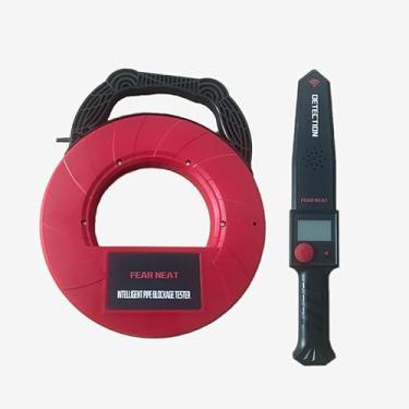 Imagem de Localizadores de tubos, detector de bloqueio de tubulação de água para PVC/plástico/metal com bloqueio de tubulação subterrânea localizador de entupimento, scanner de parede de esgoto, ferramentas de