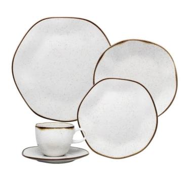 Imagem de Jogo De Jantar Em Porcelana Ryo Com 30 Peças Oxford Maresia