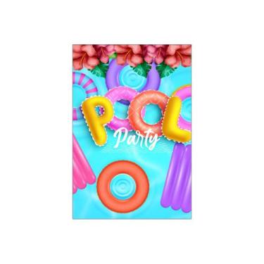 Imagem de Painel De Festa Vertical 1,50 x 2,20 - Pool Party Boias 015 - Via Core