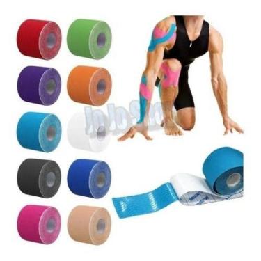 Imagem de Fita Bandagem Adesiva Elástica Kinesio Tape Sport  P/e - Não Informada