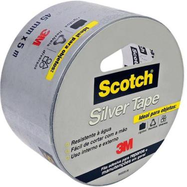 Imagem de Fita de ALTA Resistência Silver Tape 3M SCOTCH 3939 - 45MM X 5M, Prata