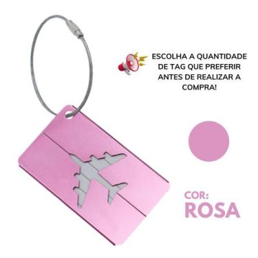 Imagem de Kit Tag De Mala Etiqueta Identificadora Com Cabo Aço - Escolha Seu Kit