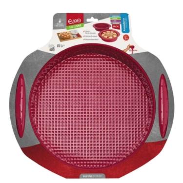 Imagem de Forma Assadeira Antiaderente Silicone 25cm Bolo Torta Pão