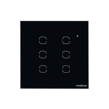 Imagem de Interruptor Wifi Touch Ews 1006 Preto Intelbras