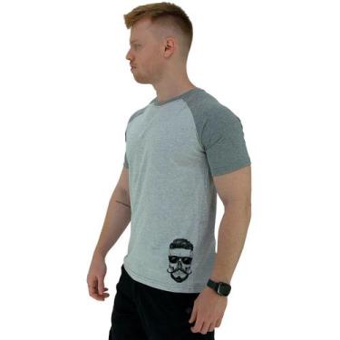 Imagem de Camiseta Tradicional Masculina MXD Conceito Estampa Lateral Caveira St