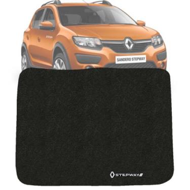 Imagem de Tapete Carpete Porta Malas Bordado Renault Sandero Stepway 2020 Em Dia