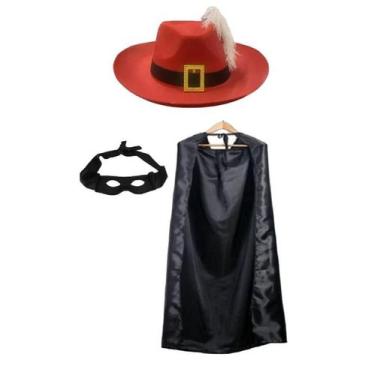 Imagem de Fantasia De Mosqueteiro Gato De Botas Festas Eventos - CM Presentes e 
