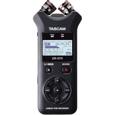 Imagem de Tascam DR-07X Gravador portátil de áudio digital estéreo e interface de áudio USB, Pro Field, AV, música, gravador de ditado