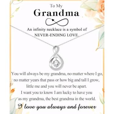 Imagem de Colar infinito presentes para mãe, avó, esposa, tia, nova mãe, sogra, cunhada, namorados, mãe, madrasta, Natal, aniversário, dia das mães, dia dos namorados, presente de formatura para mulheres,