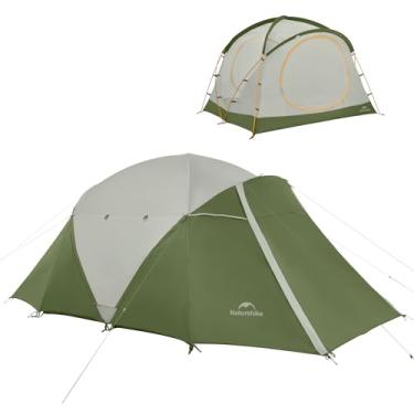 Imagem de Naturehike KOTA Barraca de acampamento para 4 a 6 pessoas, camada dupla, impermeável, para 4 pessoas, 6 pessoas, barraca para acampamento, grande e alta, com vestíbulos