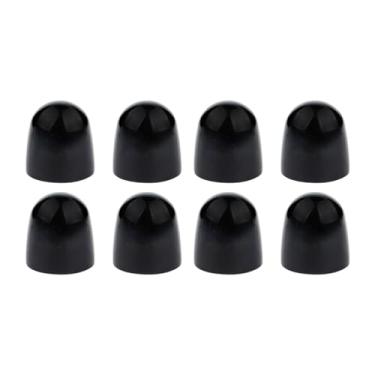 Imagem de IEUDNS Tampas de Parafuso de Vaso Sanitário, 8 Peças, Leve, Prático, Substituição, Redonda, Push-on, Tampa de Vaso Sanitário para Uso Doméstico, Preto