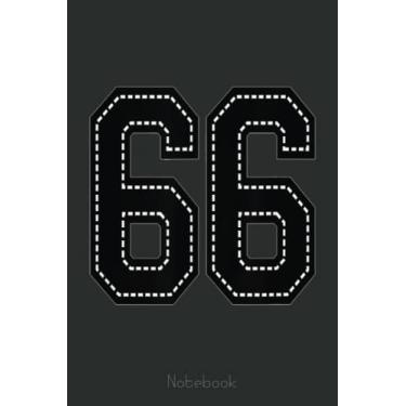 Imagem de 66 SIXTY SIX Football Basketball Cheer Teams Fan Notebook: A blank lined basketball notebook 6x9 in 110 Pages that makes a fun basketball gift for teen girls, women's basketball, team basketball gifts