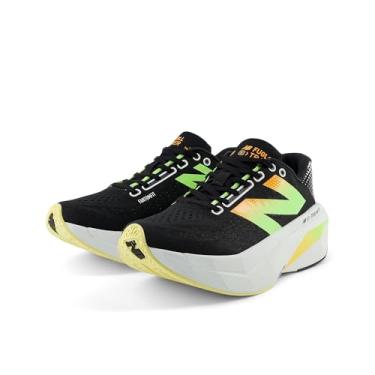 Imagem de New Balance FuelCell Supercomp Trainer V3 Tênis de corrida feminino, Preto/Fantasma/Limão Glo branqueado, 39