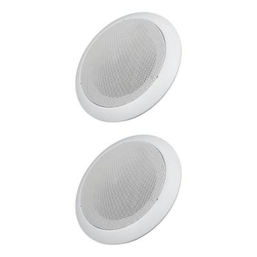 Imagem de Kit 2 Base Arandela de Teto Plastico Fiamon Para Alto Falante 6" Gesso