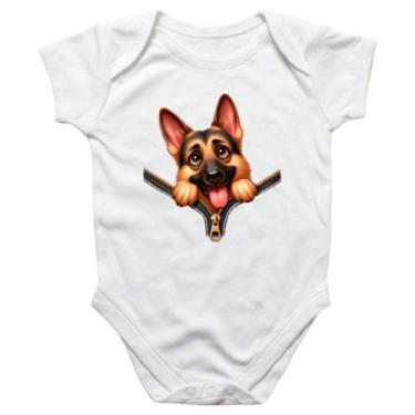 Imagem de Body intantil Pastor Alemao no Ziper - Alearts, GG