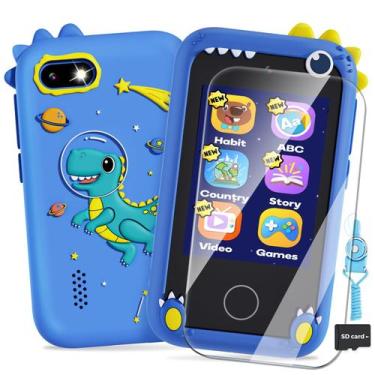 Imagem de Smartphone de brinquedo Prysyedawn Kids com câmera dupla de 3 a 8 anos