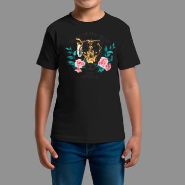 Imagem de Camisetas Infatil Básica Casual Estilosa Gola Redonda Tigre Plant - Ro