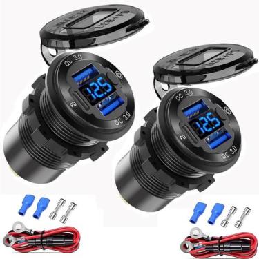 Imagem de Carregador de Carro Hapytrip 12V - USB 3.0 com Quick Charge 30W PD
