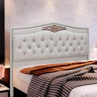 Imagem de Cabeceira Estofada Holanda 1,95 King Size Linho Shop das Cabeceiras, C