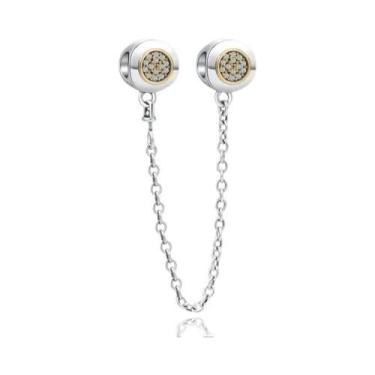 Imagem de Corrente de Prata 925 com Pingente Trevo - Para Pulseiras Pandora, A15