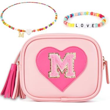 Imagem de ONECOCOA Presentes de aniversário para meninas, bolsa infantil para meninas, presente para meninas de 3, 4, 5, 6, 7, 8, 9, 10, 11, 12 anos, presente para meninas, rosa, M