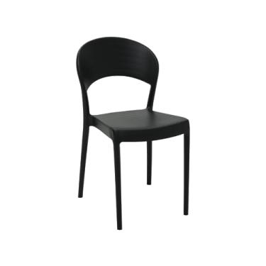 Imagem de Cadeira Tramontina Sissi encosto fechado Summa em Polipropileno e Fibra de Vidro Preto ECO