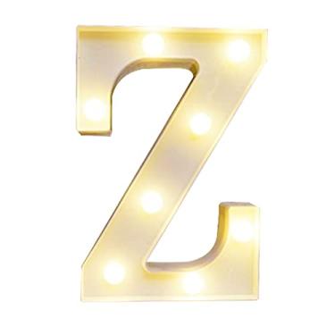 Imagem de LEDs de Alfabetos Leves, Brancos Quentes Constantes Luminárias de Luz Brilhante Assinam Luz para o Engajamento Decoração de Casamento da Festa (Z)