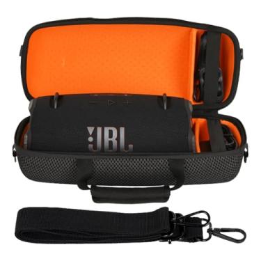 Imagem de TheJuns Capa rígida de substituição para JBL Xtreme 4/Xtreme 3 Alto-falante Bluetooth portátil sem fio, bolsa de armazenamento protetora de viagem com alça de ombro - preta