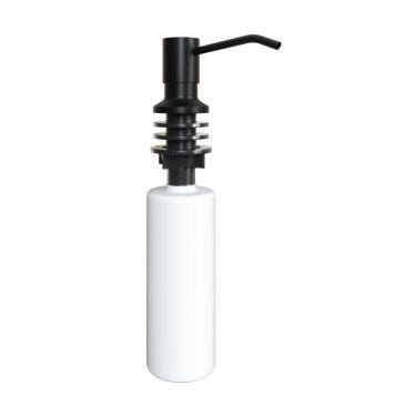 Imagem de Dosador debacco de detergente líquido 350ML com tampa redonda residencial black 20.04.00192