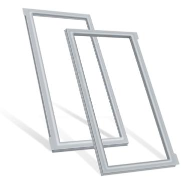 Imagem de Gaxetas de vedação de porta francesa de geladeira W10830162 e W10830283 atualizadas para reposição de vedação de junta de geladeira Whirlpool para Kitchen-Aid & Ken-more Parts Replace Door Seal