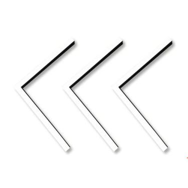 Imagem de Perfil Seta De Led 50x50cm Sobrepor 35mm  Fita  Fonte 10a Iluminação -