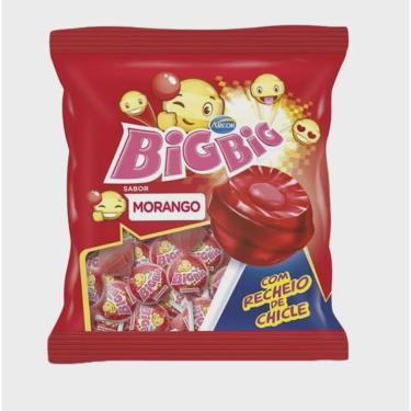 Imagem de Pirulito Big Big Morango 500g Arcor
