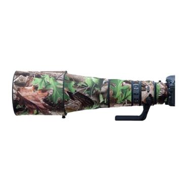 Imagem de Capa de lente para Nikon AF-S 600 mm F/4 E VR camuflagem capa de proteção para lente de câmera (cor #camuflagem folha verde - à prova d'água) capa de chuva