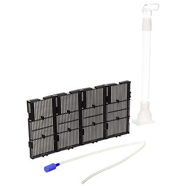 Imagem de XMHF Placa de plástico para placa de filtro sob cascalho para aquário com fundo de aquário 16 peças