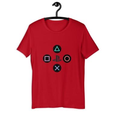 Imagem de Camiseta Infantil Unissex Playstation Controle de Jogos-Unissex
