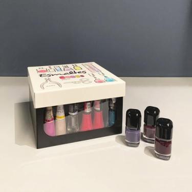 Imagem de Caixa Expositora Porta Esmaltes Caixa Organizadora Multiuso - Geguton