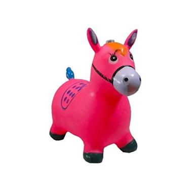 Imagem de Cavalinho Upa Upa Musical Com Luz Brinquedo Pula Pula Cor: Rosa