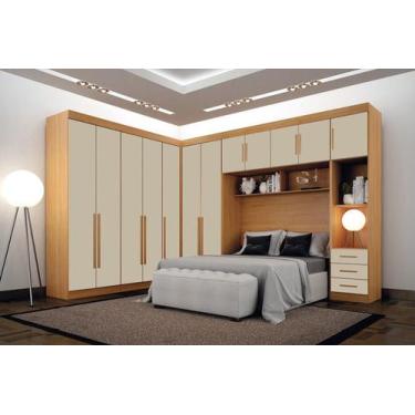 Imagem de Modulado Completo 7 Portas 9 Gavetas - Orion-Cinamomo/Off White - Leif