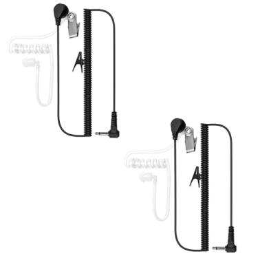 Imagem de Pacote com 2 fones de ouvido de 3,5 mm apenas para Motorola APX4000 APX6000 APX7000, fone de ouvido de tubo acústico de 1 pino para Kenwood TK-2140 TK-2180 para fone de ouvido de vigilância policial