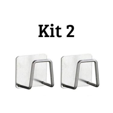 Imagem de Kit 5 Aço inoxidável Suporte Porta Esponja para bucha de pia Prateleir