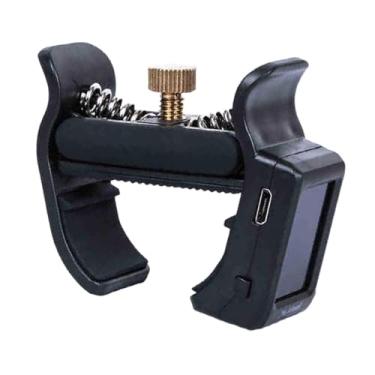 Imagem de MERIGLARE Afinador de guitarra com clipe para ukulele acústico, capotraste de precisão para baixo e violino