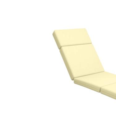 Imagem de Almofadas de espreguiçadeira para ambientes externos, 182 x 53 x 10 cm para móveis ao ar livre - Almofada de substituição à prova d'água para sala de estar e pátio, almofada grossa resistente ao