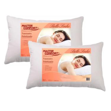 Imagem de Kit 2 Travesseiros Fibra Peletizado 70X50cm Bello Sonho