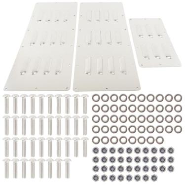 Imagem de REARACE Kit de grelha de capô ventilado adequado para Jeep Wrangler TJ 1997-2002, radiador de inserção de ventilação do motor ventilado