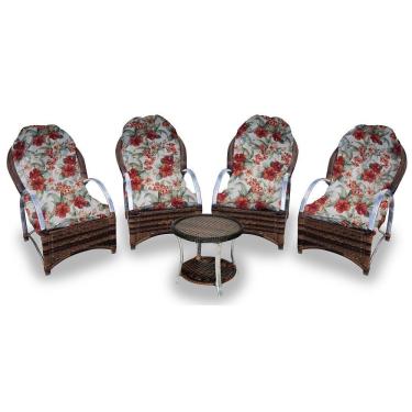 Imagem de Conj de 4 Poltronas + 1 Mesa Centro Gamboa