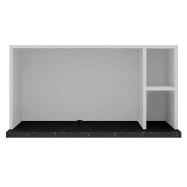 Imagem de Armário Para Micro-ondas Com Nicho Rubi Bartira Branco