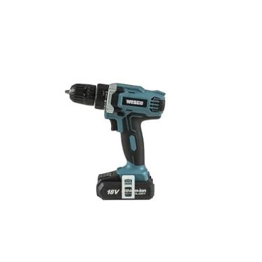Imagem de Parafusadeira e Furadeira Wesco WS2972 18V com Bateria 1.3Ah – Mandril 10mm, 21+1 Torques, Velocidade Variável, Luz LED, Carregador Bivolt
